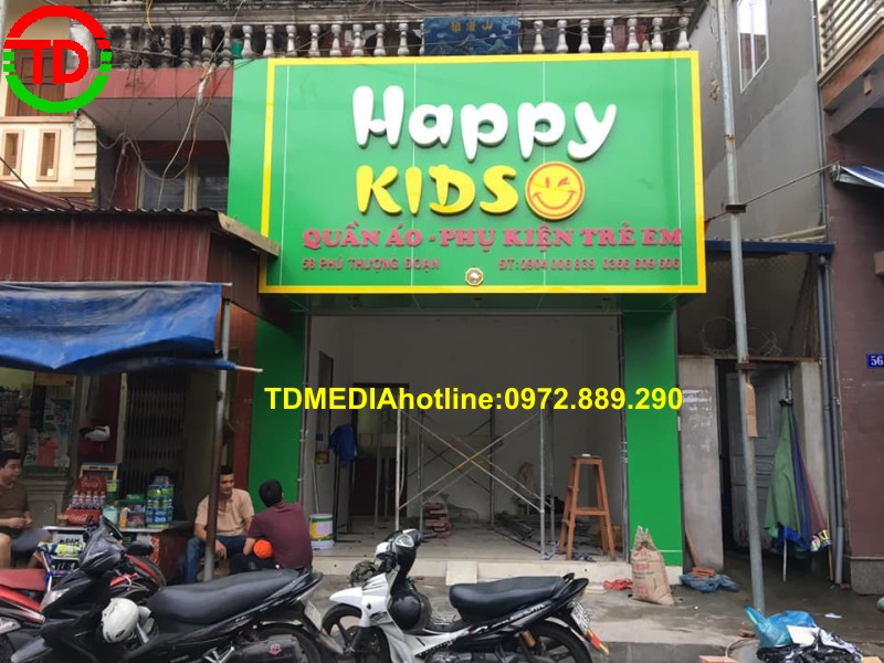 THI CÔNG BIỂN QUẢNG CÁO VÀ NỘI THẤT SHOP BABY TẠI HẢI PHÒNG