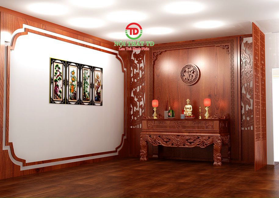 Thiết kế thi công phòng thờ chuẩn đẹp tại Hải Phòng