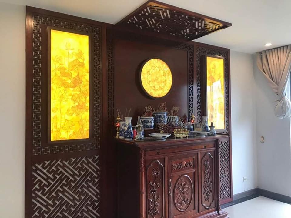 Thiết kế thi công phòng thờ đẹp cho khách hàng PG - Chùa Nghèo - Hải Phòng