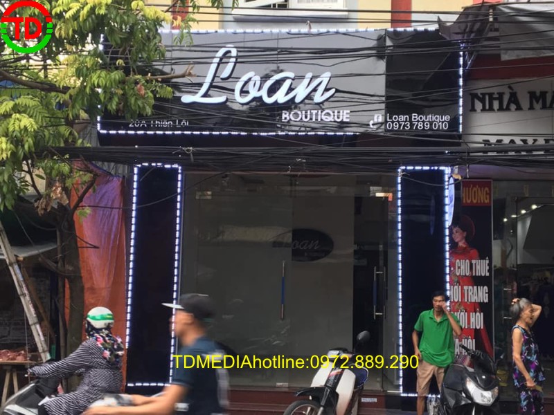 THIẾT KẾ THI CÔNG BIỂN HIỆU SHOP THỜI TRANG NỮ - CHỢ ĐÔN- HẢI PHÒNG