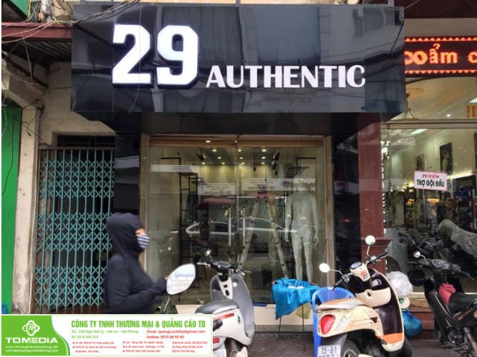 Thiết kế, thi công shop thời trang nam tại 83 Cát Dài - Hải Phòng