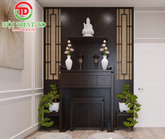 16 mẫu thiết kế trọn gói phòng thờ( ban thờ và vách thờ) hiện đại bền đẹp rẻ tại Hải Phòng