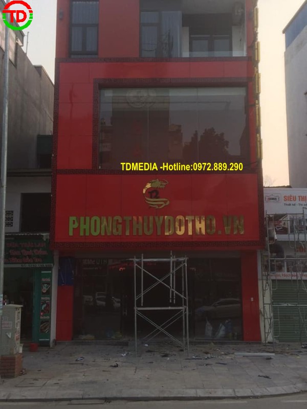 THIẾT KẾ THI CÔNG BIỂN HIỆU VÀ NỘI THẤT "SIÊU THỊ ĐỒ THỜ PHONG THUỶ" - HẠ LONG -QUẢNG NINH