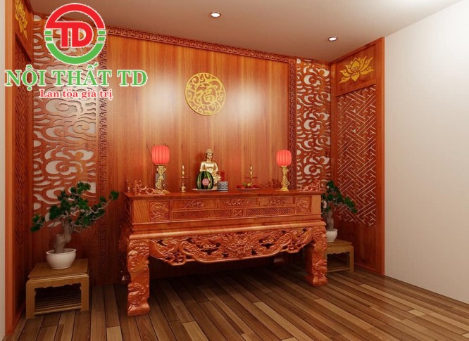 Địa chỉ nhận thiết kế thi công nội thất phòng thờ đẹp chuẩn phong thuỷ tại Hải Phòng