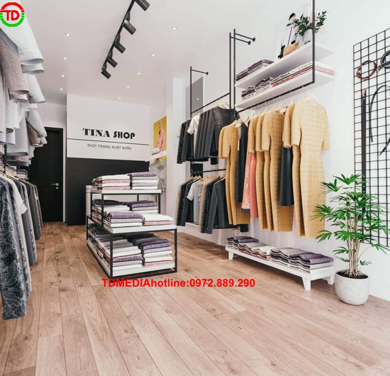 SẢN XUẤT QUẦY KỆ SHOP THỜI TRANG NỮ TẠI HẠ LONG - QUẢNG NINH