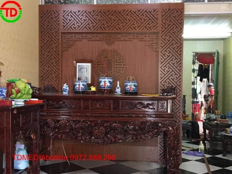 LÀM VÁCH PHÒNG THỜ TẠI HẢI PHÒNG