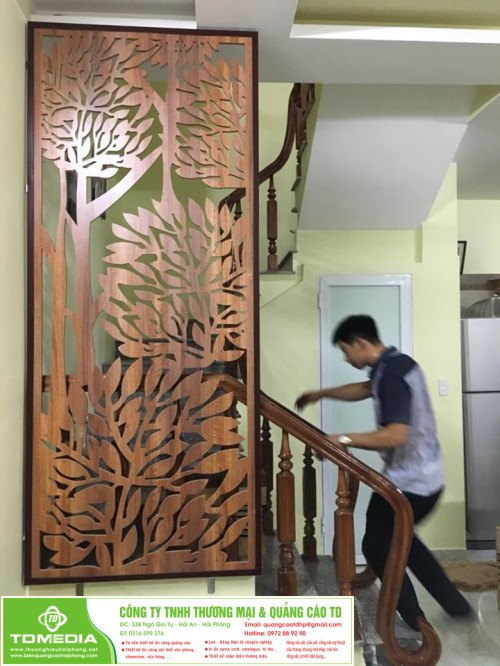 Làm vách ngăn trang trí gỗ hay nhựa lựa chọn vách CNC đẹp tại Hải Phòng