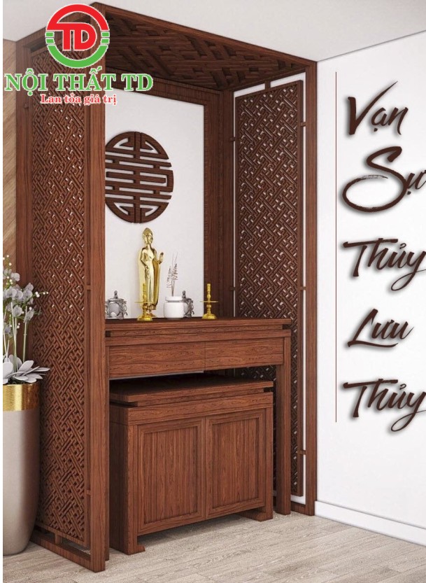Thiết kế thi công phòng thờ đẹp nhà chung cư tại Hải Phòng