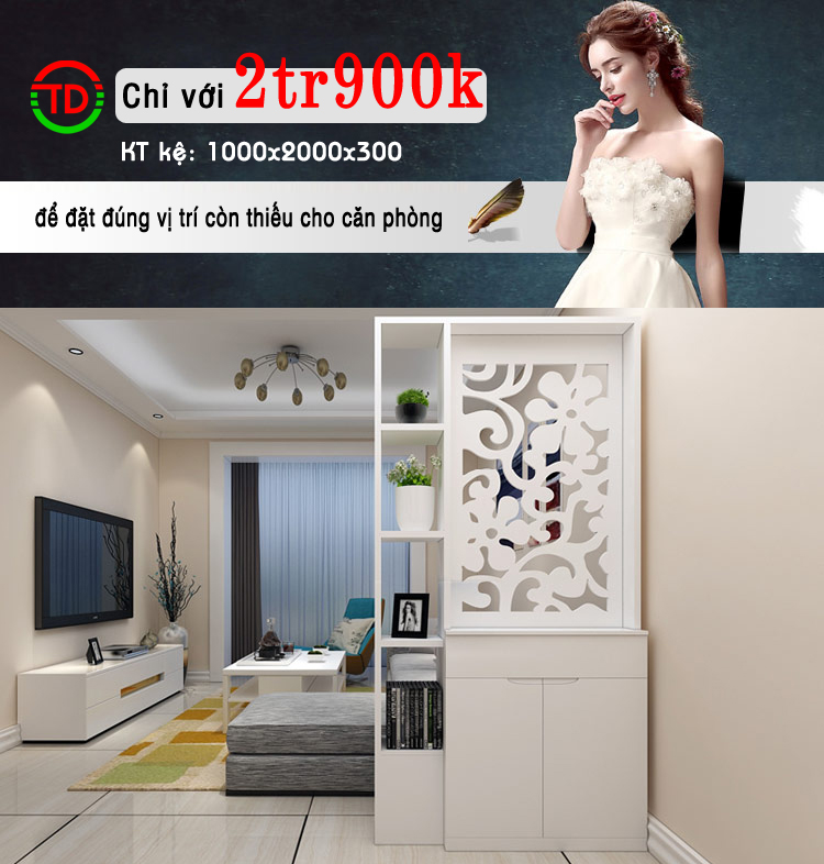 Tổng hợp mẫu kệ, vách phòng khách đẹp tại Hải Phòng, Quảng Ninh