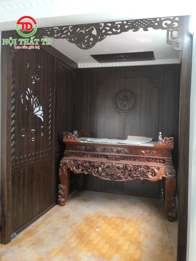 3  kiểu mẫu vách thờ đẹp sang trọng không thể bỏ qua khi bạn muốn một không gian thờ hiện đại ấm cúng
