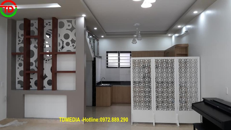 LÀM VÁCH CNC PHÒNG KHÁCH ĐẸP TẠI HẢI PHÒNG