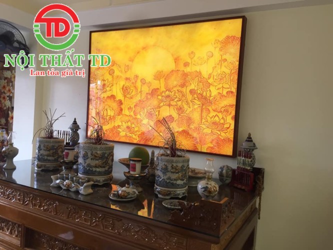 Làm tranh đèn phòng thờ, tranh phật đẹp  ý nghĩa tại Hải Phòng