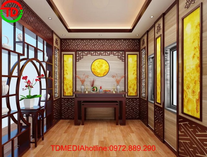THIẾT KẾ THI CÔNG PHÒNG THỜ CHỊ HẠNH - VINHOME IMPERIA HẢI PHÒNG