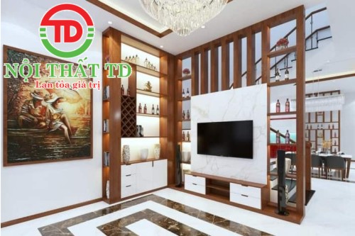 VÁCH NGĂN KỆ TIVI PHÒNG KHÁCH XU HƯỚNG PHÒNG KHÁCH HIỆN ĐẠI