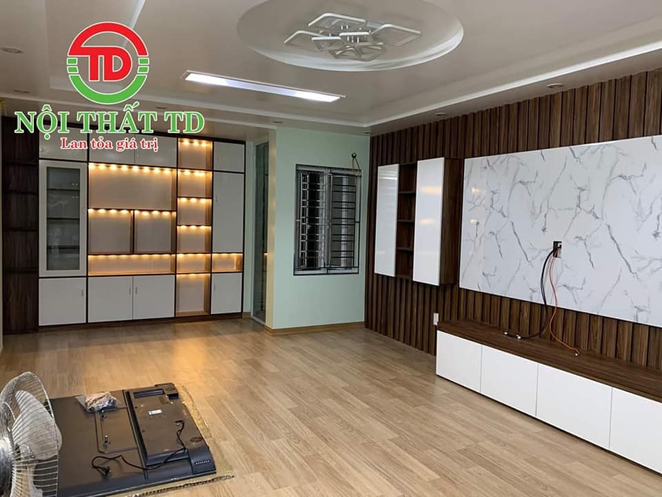 thiết kế thi công nội thất  phòng thờ, phòng khách -An Trang - An Dương - Hải Phòng