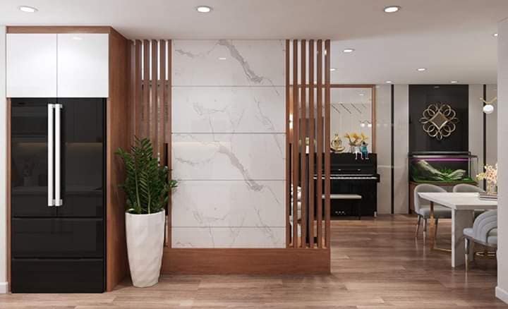 Làm vách ngăn phòng khách đẹp tại Hải Phòng