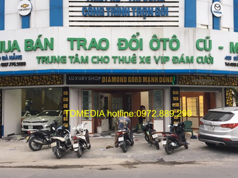 THI CÔNG BIỂN CHỮ NỔI MẶT ALU CẮT HOA VĂN CNC ĐÈN ÂM ĐẸP TẠI HẢI PHÒNG