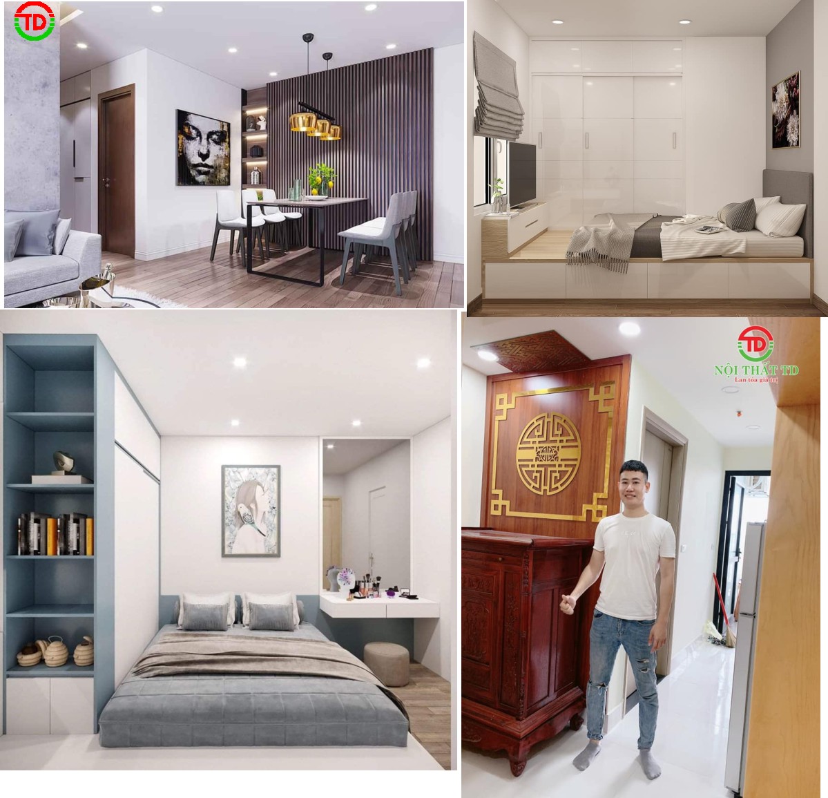 THIẾT KẾ THI CÔNG NỘI THẤT NHÀ ANH MINH  CHUNG CƯ HOÀNG HUY - HẢI PHÒNG