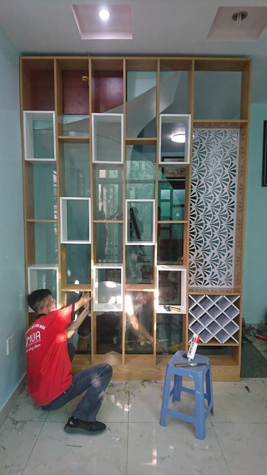Bí quyết chọn vách ngăn kệ đẹp cho nhà nhỏ