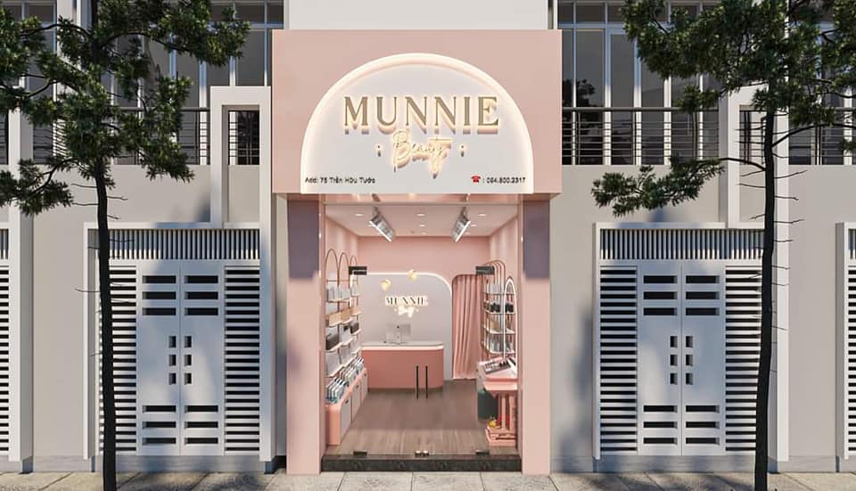 Thiết kế thi công shop mỹ phẩm đẹp rẻ tại Hải Phòng từ biển hiệu tới nội thất