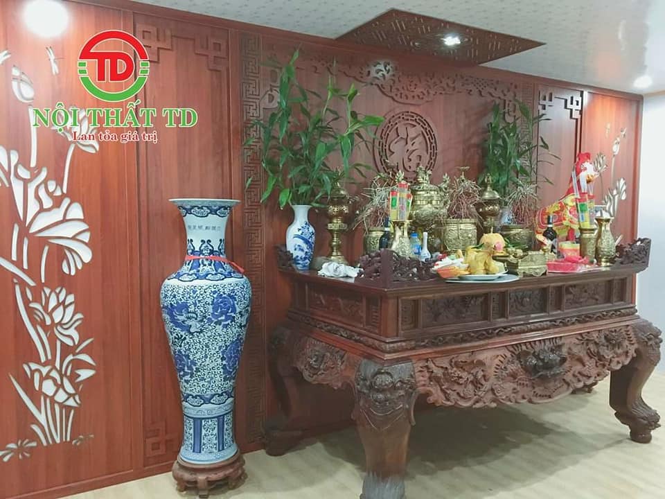 Hoàn thiện thiết kế thi công phòng thờ cho cô Hải - Cầu Niệm - Hải Phòng