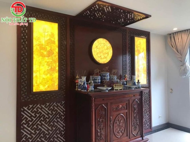 Thiết kế thi công phòng thờ đẹp tại Cát Hải - Hải Phòng