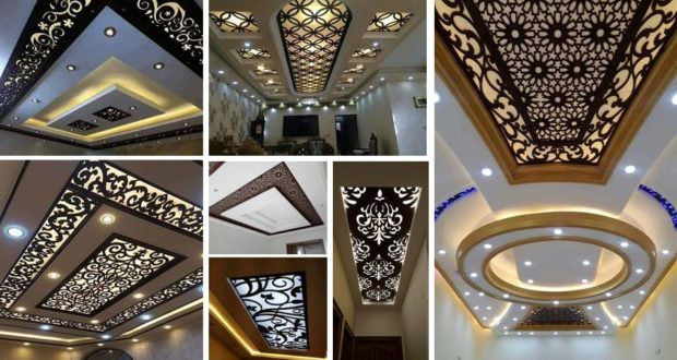 Thi công trần hoa văn đèn led đẹp tại Hải Phòng