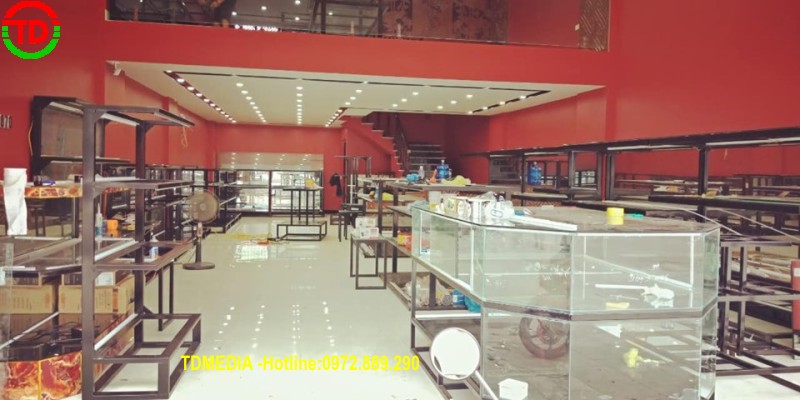 SẢN XUẤT HỆ GIÁ KỆ CHO SIÊU THỊ ĐỒ THỢ - HẠ LONG - QUẢNG NINH