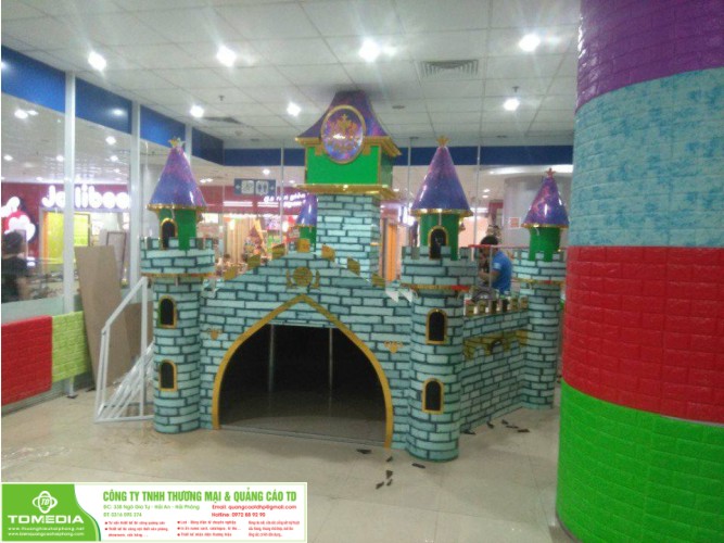 THI CÔNG HOÀN THIỆN KHU VUI CHƠI NHÀ TUYẾT TẠI CÁT BI PLAZA - HẢI PHÒNG