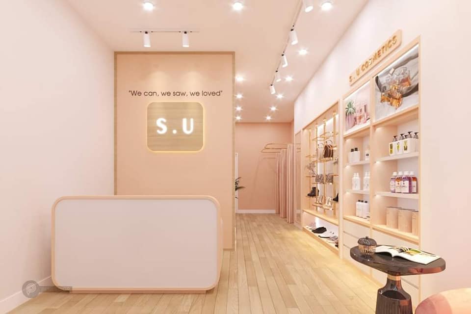 20 mẫu quầy lễ tân backdrop spa, shop đẹp rẻ tại Hải Phòng