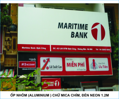 Thi công biển quảng cáo alumex