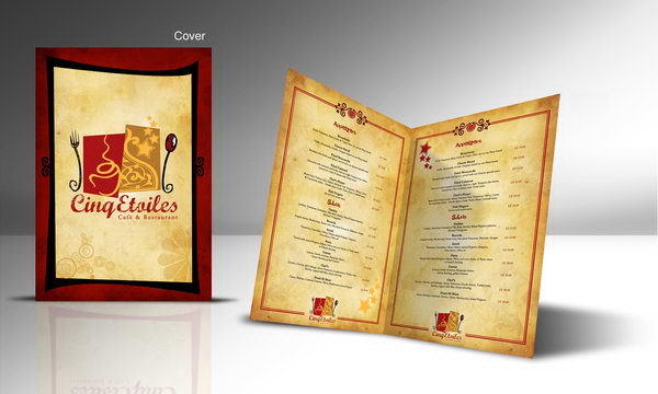 In menu nhà hàng tại Hải Phòng