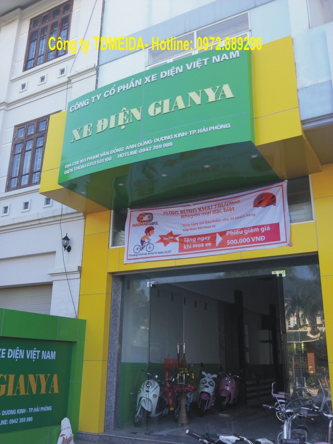 Biển mặt tiền alumex