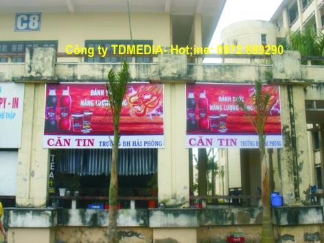 Thi công biển hãng nước giải khát rồng đỏ