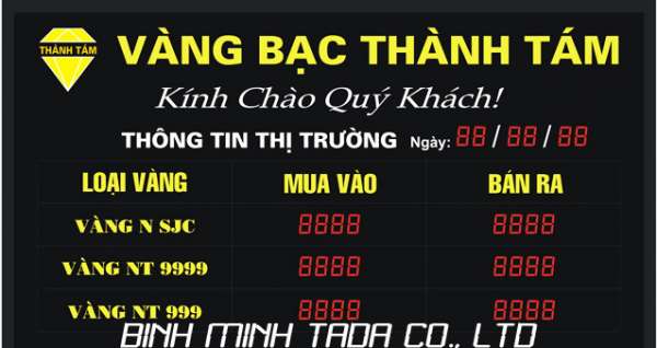 Biển ma trận tỷ giá vàng