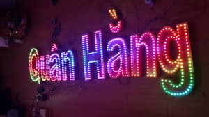 Làm biển quảng cáo Led 3 màu tại Dương Kinh Hải Phòng