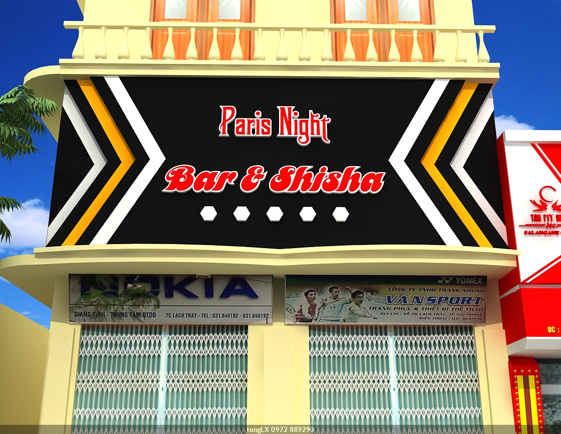 thi công biển karaoke pasnight tại Quảng Ninh