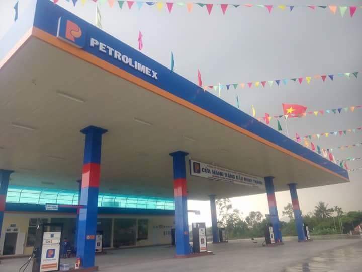 Thi công ốp alu biển quảng cáo cây xăng tại Hải Phòng