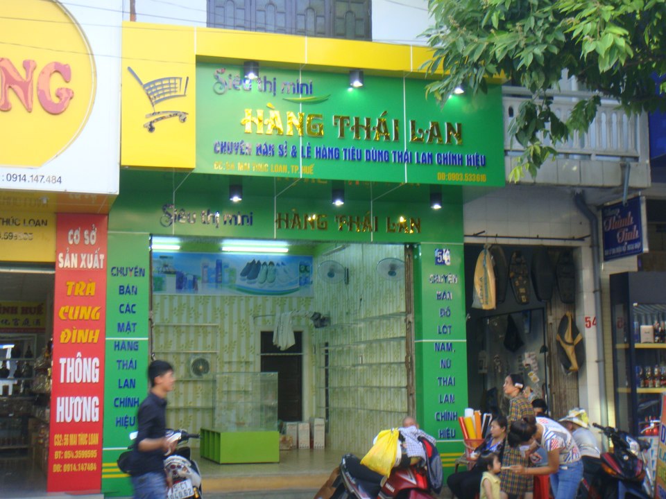 Thiết kế thi công biển hiệu và nội thất siêu thị mini - Văn Cao - Hải Phòng