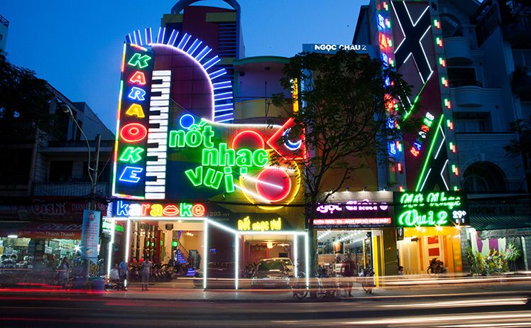 Thi công biển karaoke đẹp tại Hải phòng