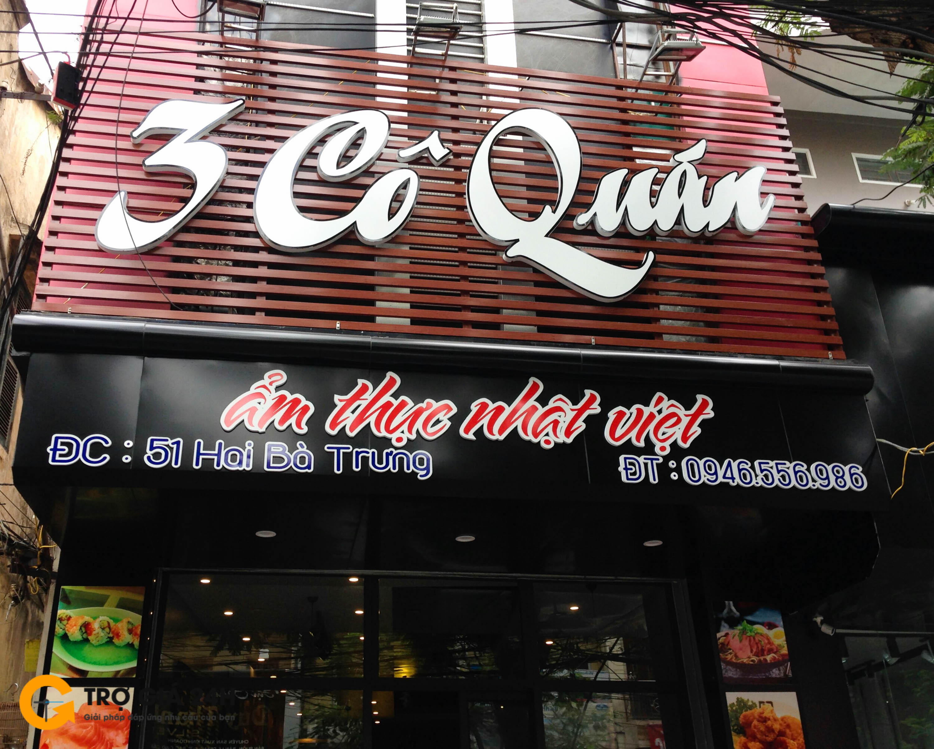 Thi công biển quảng cáo chữ nổi tại Văn Cao - Hải Phòng