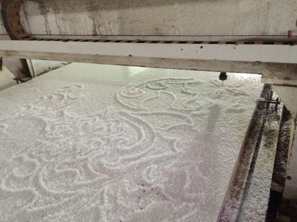 Cắt CNC vách gỗ hoa văn tại Hải Phòng