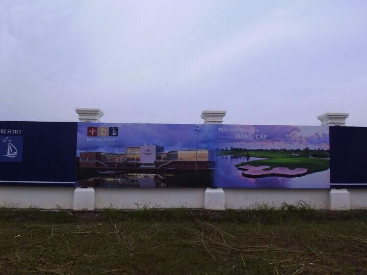 Thi công biển bạt pano ốp tường rào tại Đồ Sơn - Hải Phòng