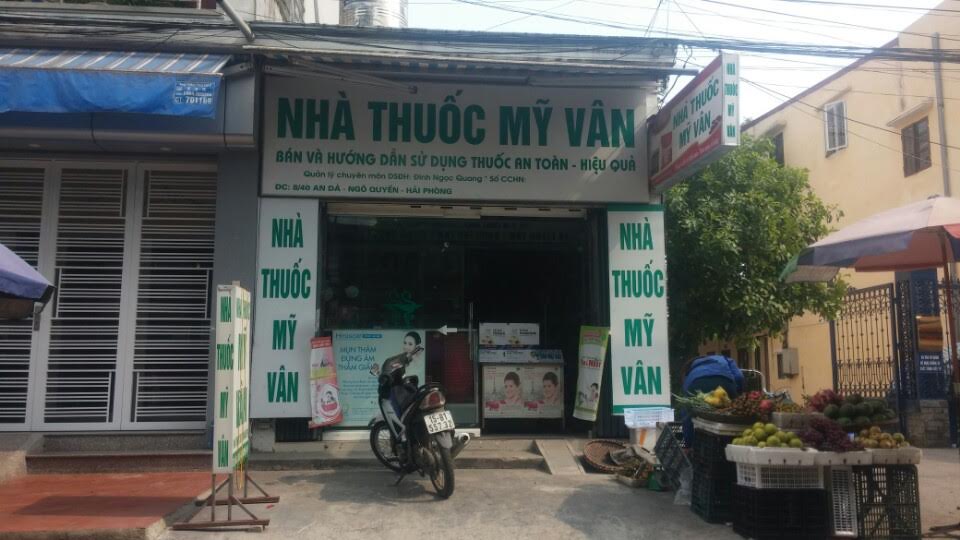Thi công biển quảng cáo hiệu thuốc My Vân - 40 An Đà- Hải Phòng