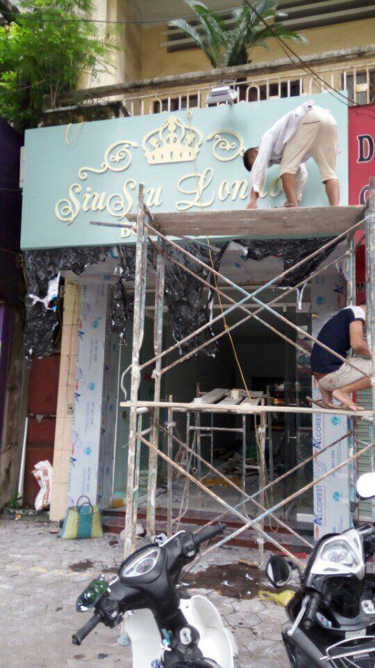 Làm biển quảng cáo shop thời trang siusui - 271 Lê Lợi  Hải Phòng