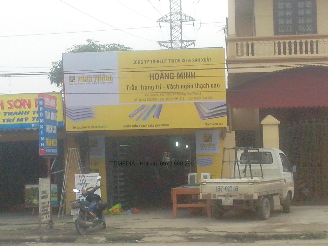 Làm biển hãng ( biển bạt hiflex) tại Hải Phòng