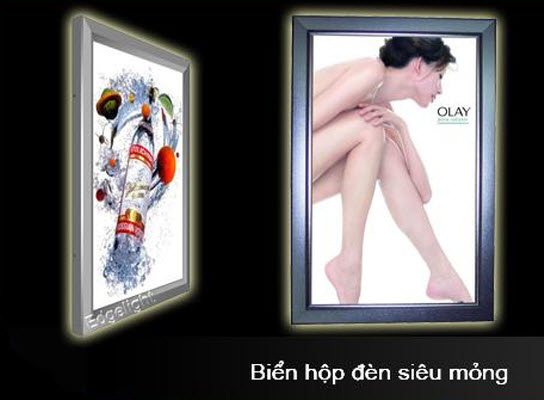 Làm Biển hộp đèn siêu mỏng 2 lớp mica tại Hải Phòng