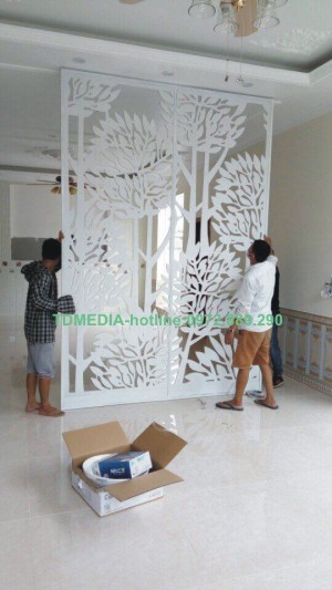 làm vách ngăn trang trí giá rẻ dễ lắp đặt tại Hải Phòng
