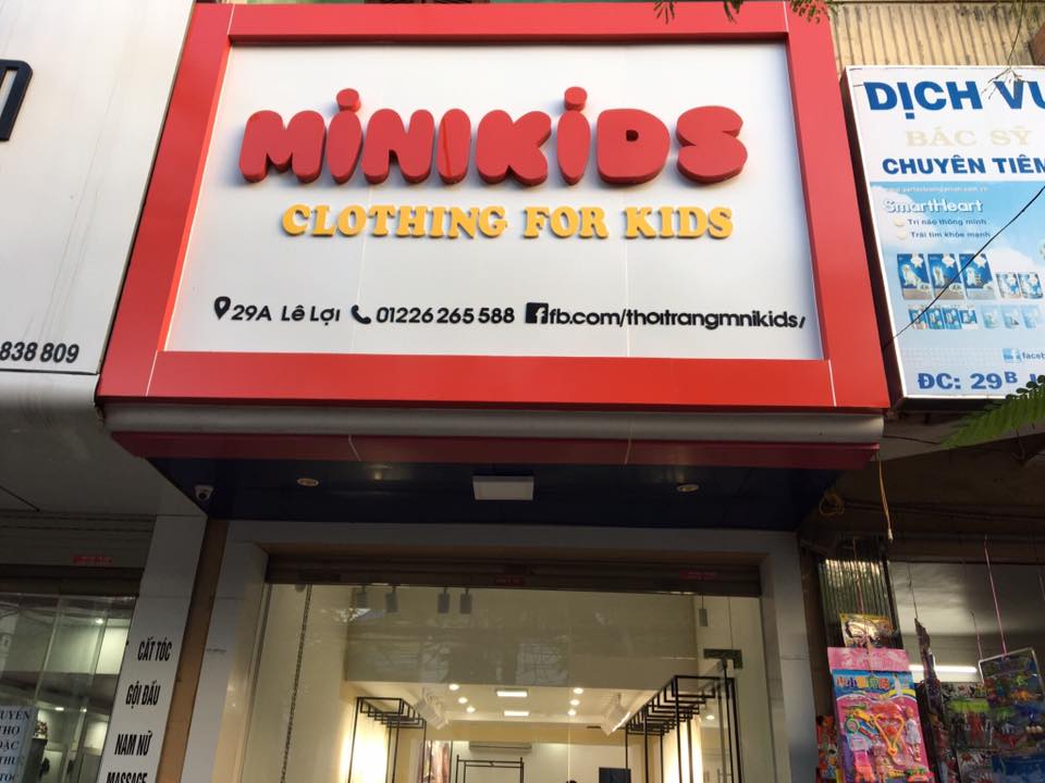 Làm biển quảng cáo shop thời trang và nội thất shop Lê Lợi - Hải Phòng