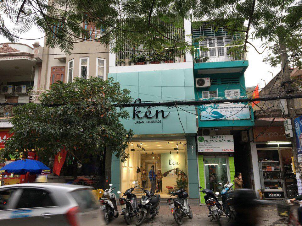 Thi công hoàn thiện biển hiệu và nội thất shop Kén tại 73 Cát Dài - Hải Phòng